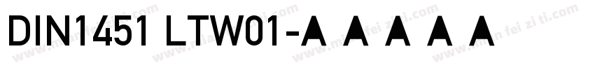 DIN1451 LTW01字体转换